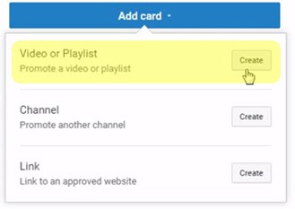 youtube cards video link